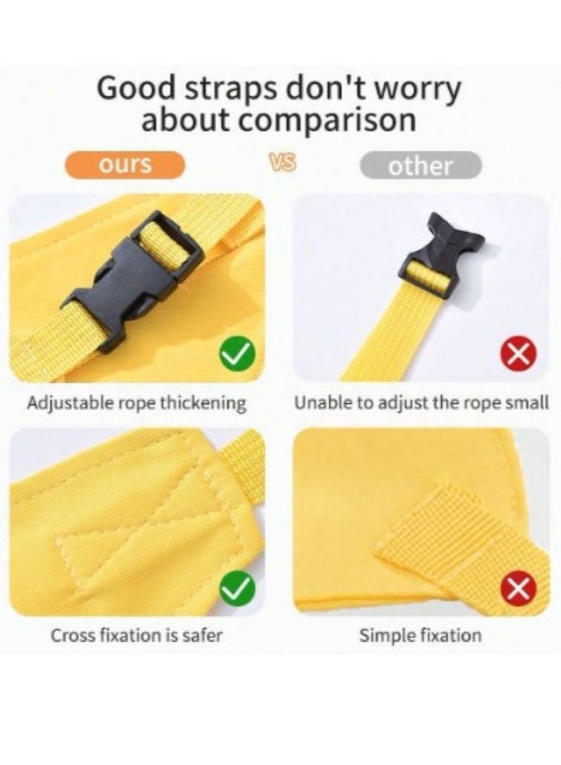 An Adjustable Safety Belt For Children's Chairs, Easy To Clean, Foldable, And Store In The Bag, beige Color  - Image 5