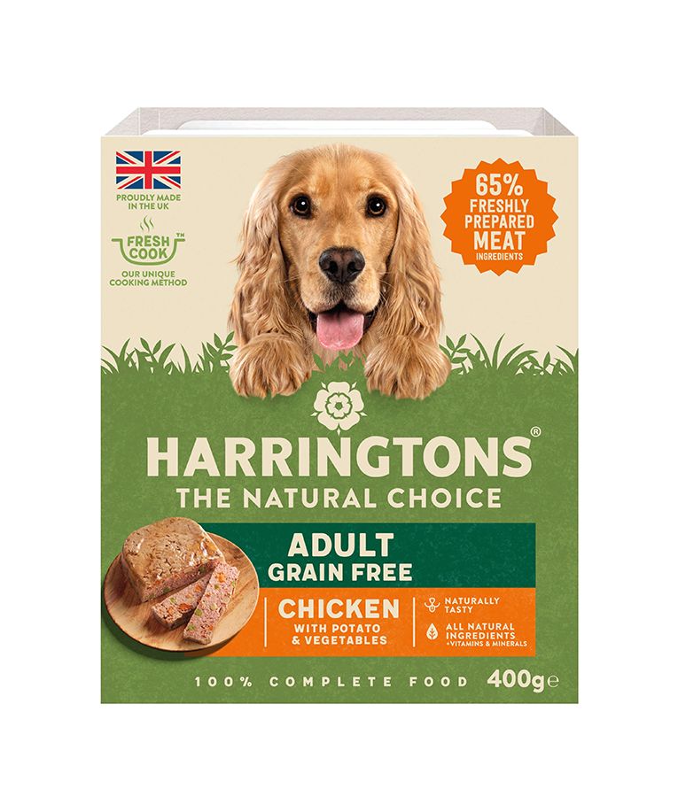 Harringtons Chicken Grain Free Adult Wet Dog Food 400g - Image 1
