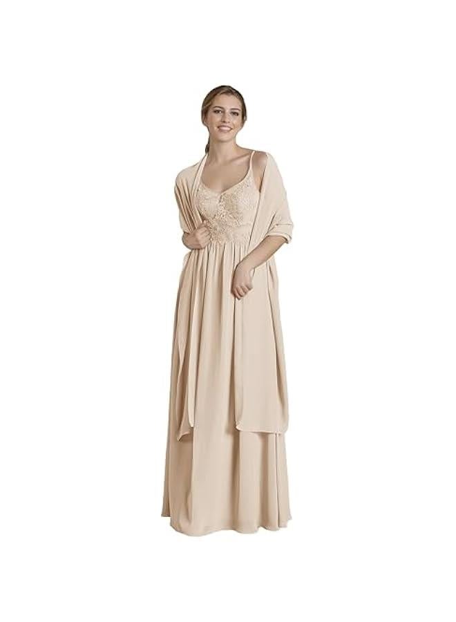 Arabest Elegant Satin Scarf Shawl Wrap Perfect for Wedding or Evening Attire - Image 2