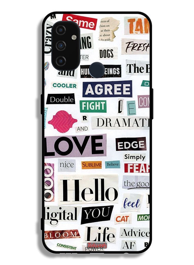 Tolwak OnePlus Nord N100 Protective Case Cover Short Quotes Stickers - Image 2