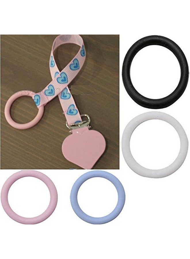 GLOGLOW 20Pcs Baby Pacifier Chain Clips Adapter Holder Soft Baby Relief Holder Rings Birthday Shower Gift - Image 4