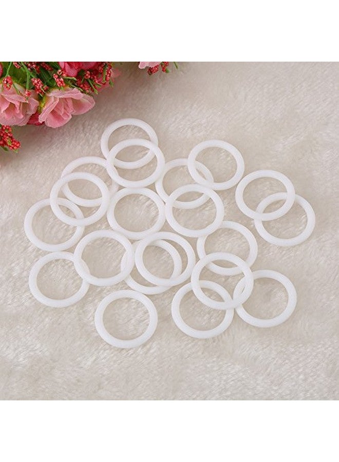 GLOGLOW 20Pcs Baby Pacifier Chain Clips Adapter Holder Soft Baby Relief Holder Rings Birthday Shower Gift - Image 3