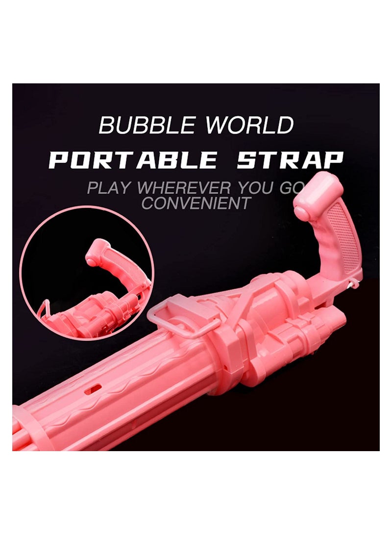 Bubble Blowers Gun, Gatling Bubble Machine Bubble Gun 21-Hole Bubble Toy for Toddler, Automatic Bubble Maker Machine Electric Bubble Gun, Children's Bubble Gun for Summer - Image 3