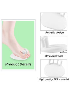 SYOSI 1 Pairs Toe Separators for Overlapping Toes Women White Calf Trainer Multifunctional Bunion Corrector Thin Leg Exerciser Suitable Having Plantar Fasciitis  - Image 2