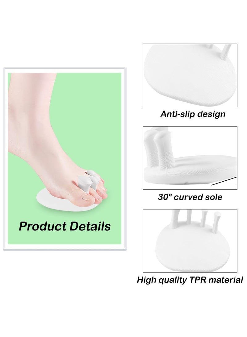 SYOSI 1 Pairs Toe Separators for Overlapping Toes Women White Calf Trainer Multifunctional Bunion Corrector Thin Leg Exerciser Suitable Having Plantar Fasciitis - Image 2