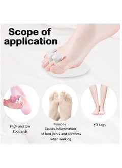 SYOSI 1 Pairs Toe Separators for Overlapping Toes Women White Calf Trainer Multifunctional Bunion Corrector Thin Leg Exerciser Suitable Having Plantar Fasciitis  - Image 3
