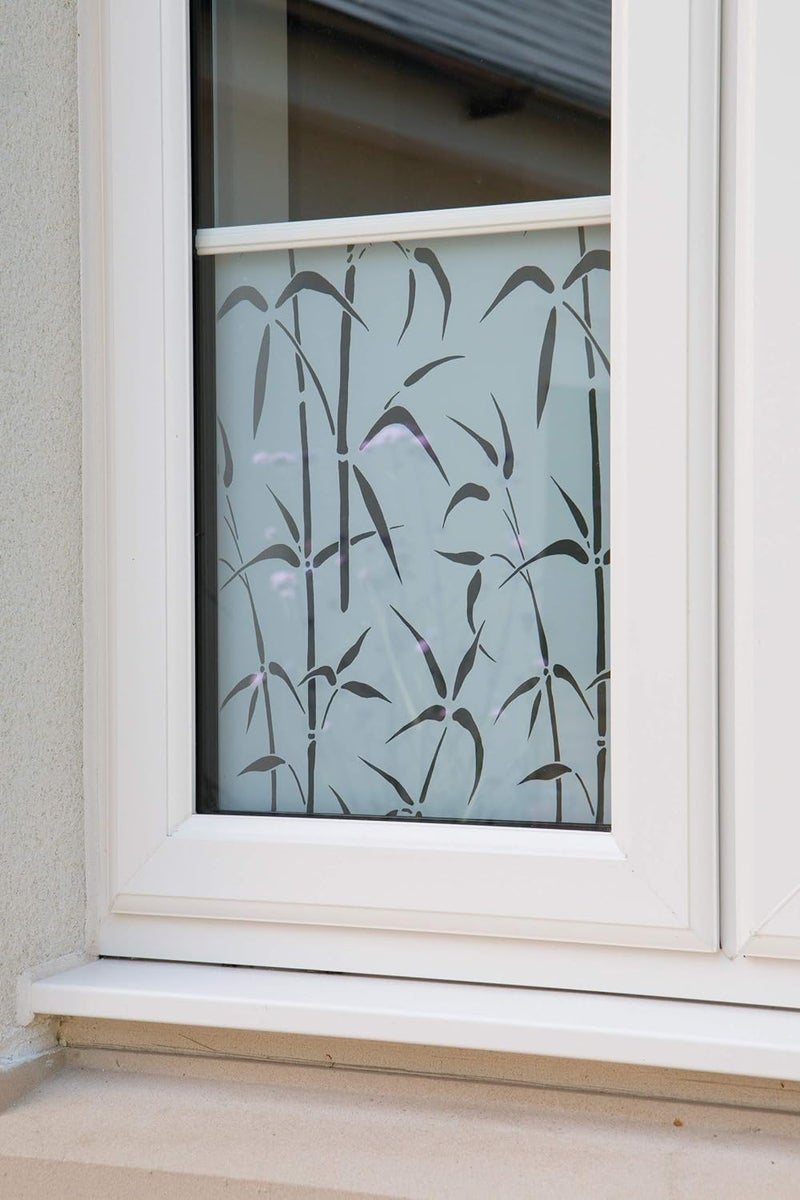 d-c-fix Bamboo Window Privacy Film - Static Cling, Removable, UV-Blocking Decorative Vinyl Covering for Home and Office - 26.5" x 59" - Image 2