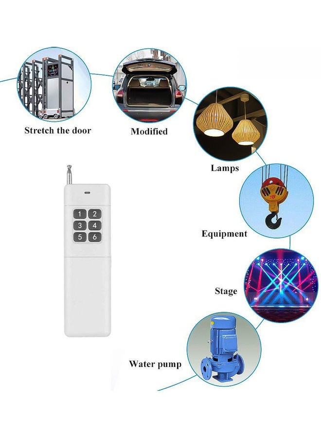 NIBEMINENT Long Range Distance High Power Wireless Remote Control Transmitter White - Image 4