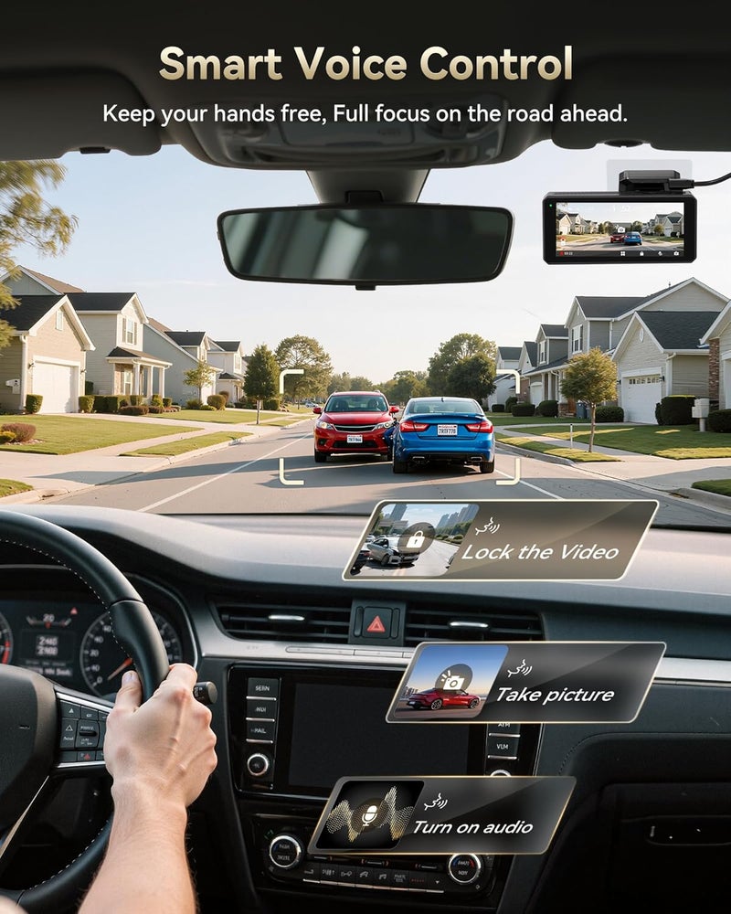 REDTIGER F77 4K+4K Dash Cam Front and Rear with Dual STARVIS 2 IMX678 HDR - Image 5