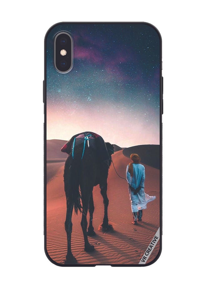 VR CREATIVE Protective Case Cover For Apple iPhone XS Max Camel Design Multicolour - Image 1