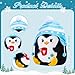 InIsaJace Penguin Christmas Plush Pillow 8 Inch Cute Penguin Stuffed Animal Plushie Toy Soft Winter Plush Pillow with Embroidery Christmas Holiday Birthday Gifts for Kids Boys Girls - Image 4