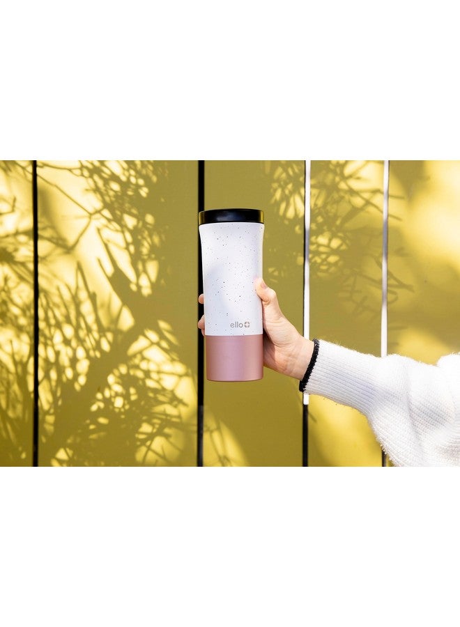 Ello Miri 16oz Vacuum Insulated Stainless Steel Travel Mug, Leak-Proof Slider Lid, Keeps Hot for 5 Hours, Perfect for Coffee or Tea, BPA-Free, Fits Most Cupholders, Holiday Gift, Speckle - Image 5