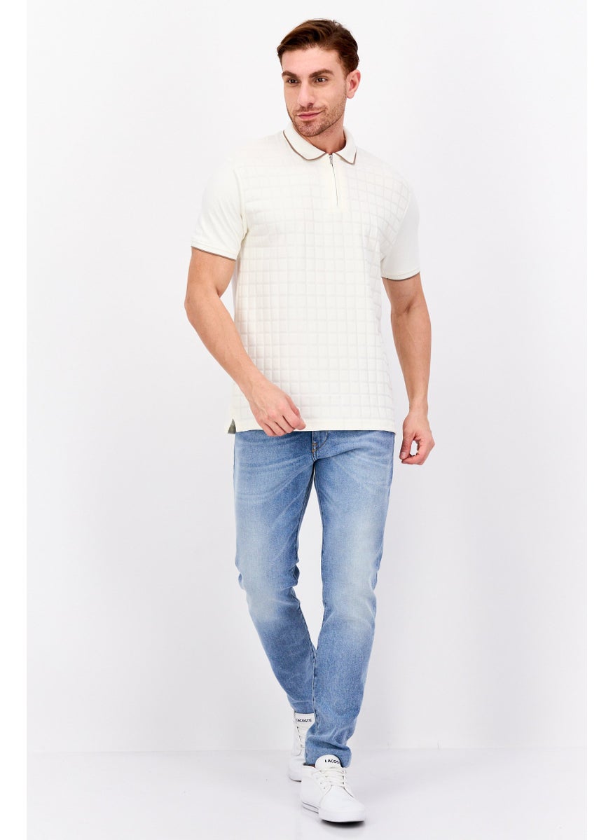 Men Regular Fit Textured Short Sleeve Polo Shirt, Cream - pzsku/ZB50BACE376B5ACD53D51Z/45/_/1737642002/44b86c2b-363c-4c60-98da-479bf9cca42c