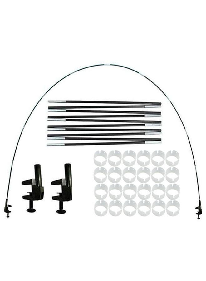 ZCM-HAPPY 10 Section Fiber Stick Balloon Tabletop Arch Set For Birthday Party Wedding Decoration Balloon Holder 