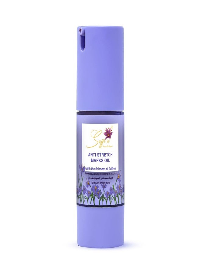 Saffr'n Anti Stretch Marks Oil with Saffron extract to Prevent Stretch Marks | 30 ml - Image 1