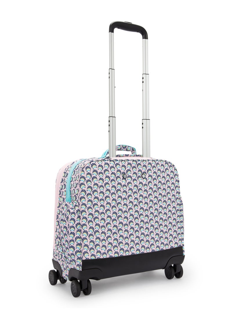 kipling New Storia Kids' 4-Wheeled School Trolley Bag with 13 inch Laptop Compartment, 2.25kg - Geo Shell  - Image 2