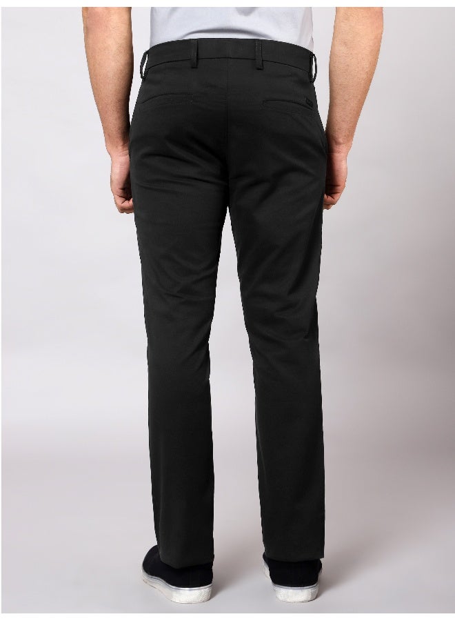 Beyoung BEYOUNG Men's Regular Soild Casual Rich Black Chinos for Men  - Image 2