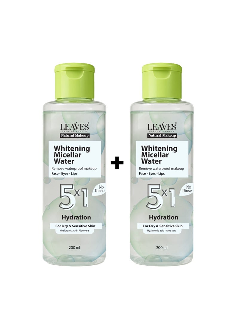 لييفز باكدج عبوتين ميسيلار ووتر مزيل للميكياج ( للبشرة الجافة ) 200مل