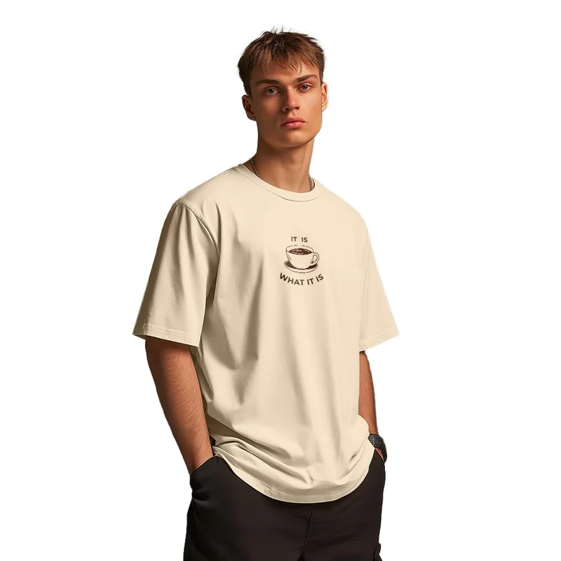 NOBERO Coffee Club Graphic Print T-Shirt for Men