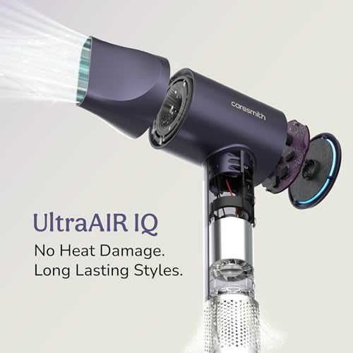 Caresmith Bloom Luxe Professional BLDC Hair Dryer | 110000 RPM BLDC Motor | 1700 Watts Hair Dryer | 2 speed with Hot and Cold Mode | Detachable Nozzle - Image 5
