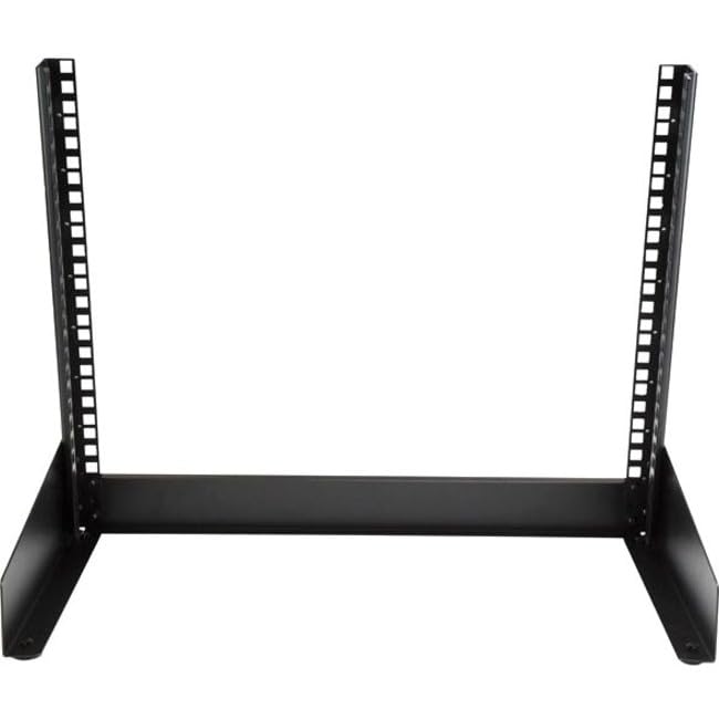 StarTech.com 2-Post 8U Desktop Server Rack, Small Open Frame 19in Computer Rack, Compact Network Rack for AV / Studio / Data / IT Equipment, Free Standing Two-Post Home/Office Rack , TAA (RK8OD) - Image 3