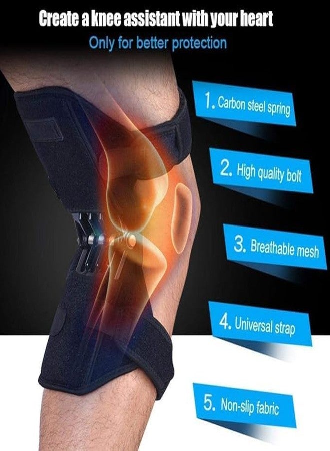 VRJTEC Knee Joint Support Brace | Adjustable Non-Slip Knee Pads for Gym, Running, Exercise | Knee Recovery, Power Enhancer & Pain Relief - Image 3