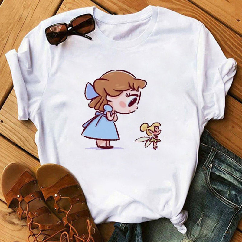 Cross-border supply T-shirt printed T-shirt women's short-sleeved women's clothing - Image 4