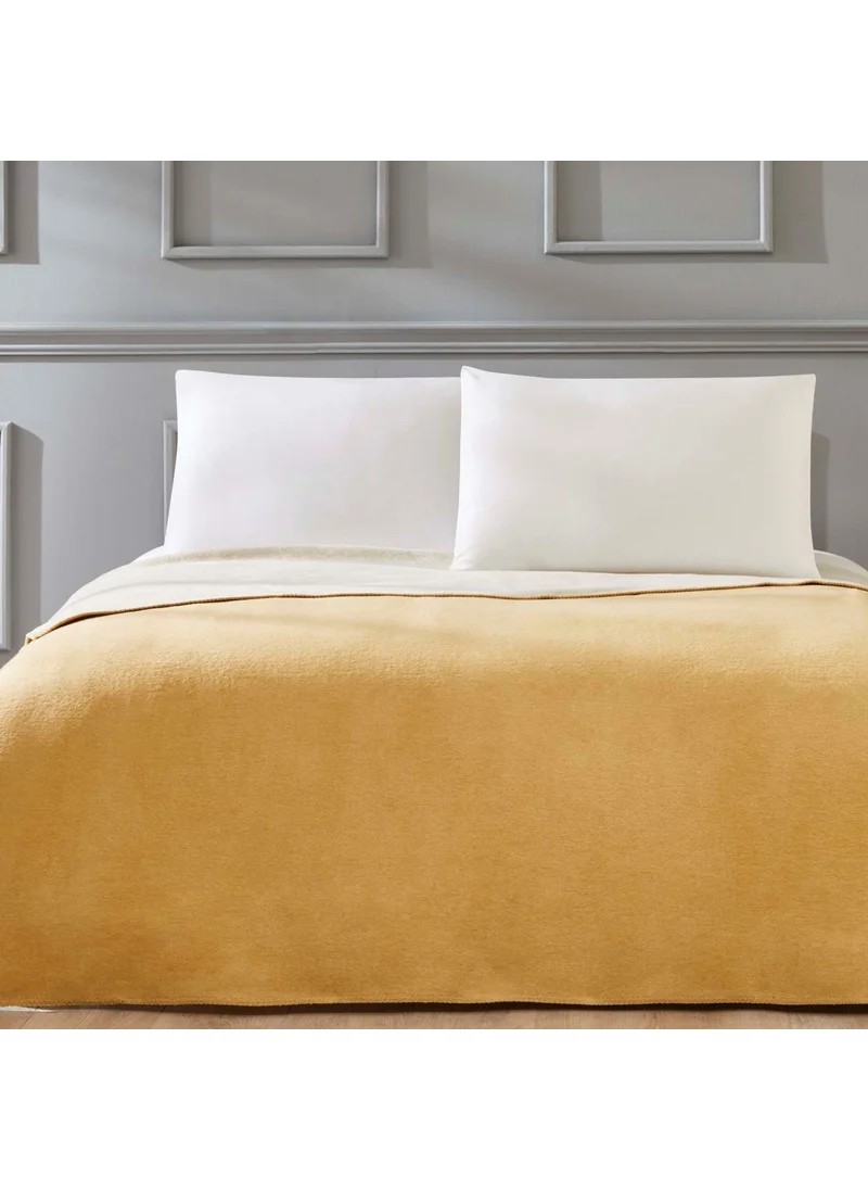 Linens Gloria Blanket Double Mustard