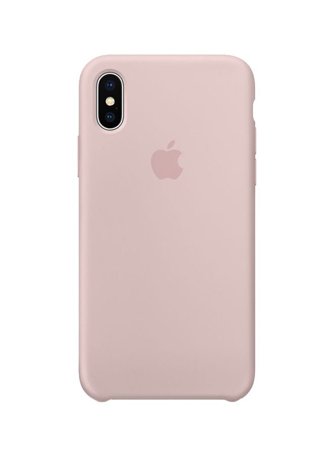 Silicone Back Cover For Apple iPhone Xs Max Pink - Image 1