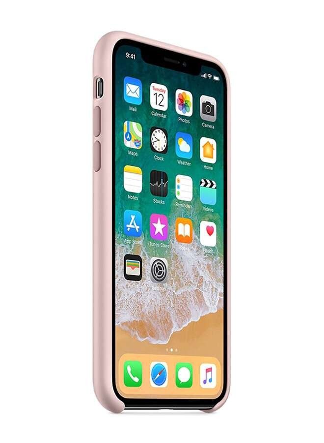 Silicone Back Cover For Apple iPhone Xs Max Pink - Image 2