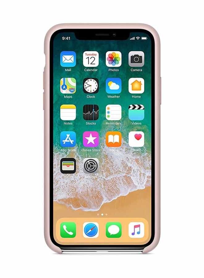 Silicone Back Cover For Apple iPhone Xs Max Pink - Image 3