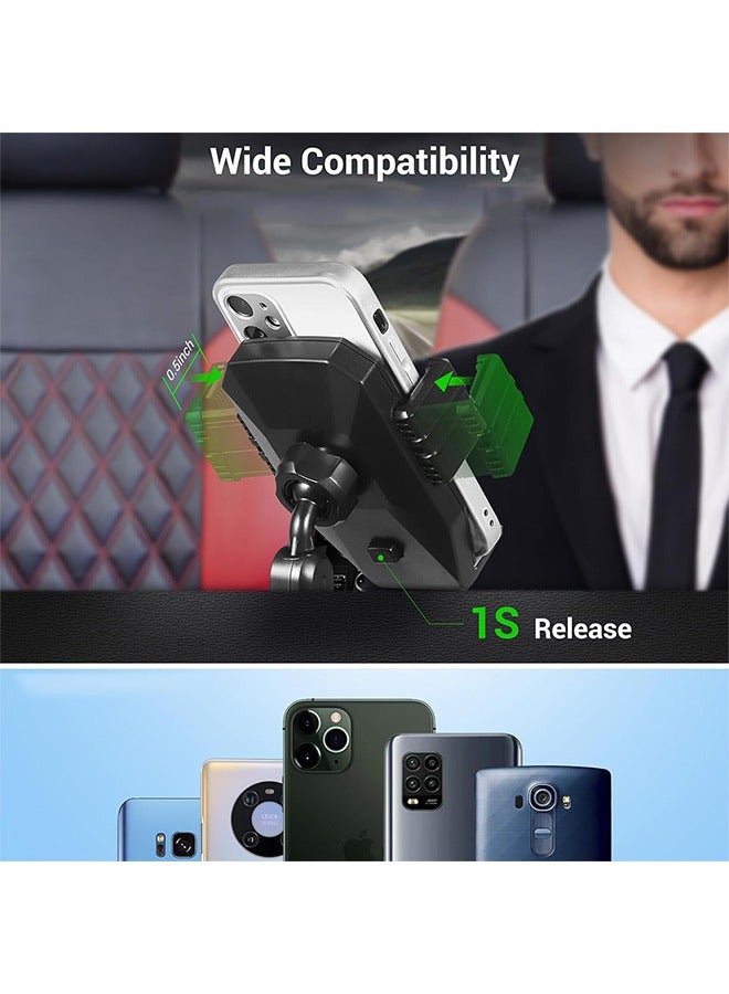 Car cup holder with holder Mobile & a detachable rotating food tray in addition to 2 small cup slots and a large cup slot /CUP-A06 - Image 2