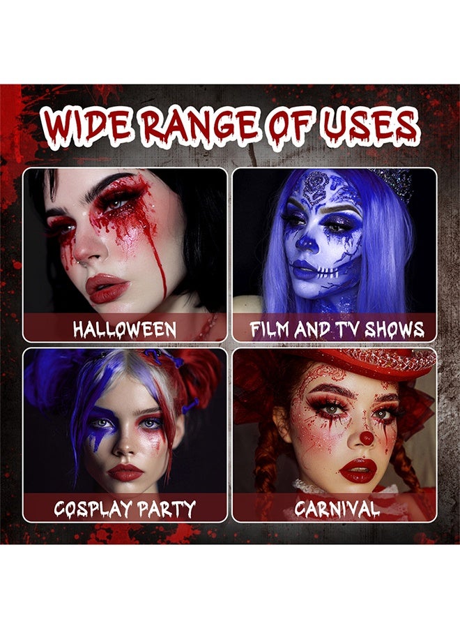 lakerain Fake Blood, Realistic Fake blood- Theatrical Quality, Richly Pigmented Red Fake Blood for Halloween, Vampire, Zombie, Costume, Special Effects Makeup,Red 170ml - Image 5
