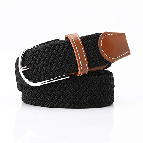 ZORO Woven Fabric Stretchable Belt for Men&Women, Black - Image 2