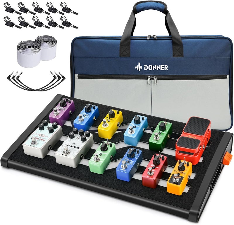 Donner DB-S300 Guitar Effects Pedals Board with Waterproof Bag Set - Image 1