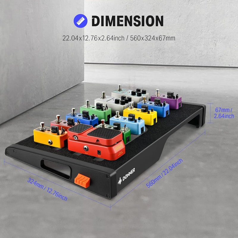 Donner DB-S300 Guitar Effects Pedals Board with Waterproof Bag Set - Image 2