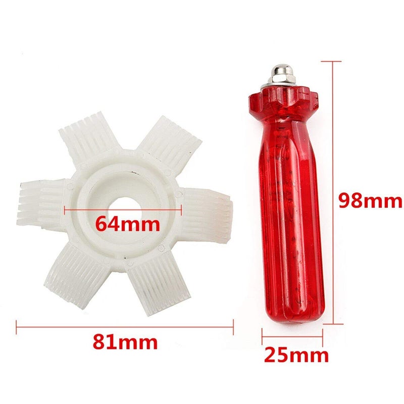 Digital Craft PC Car AC Condenser Radiator Fin Straightener Comb Tool Air Conditioner Cleaning Rake for HVAC Radiator Evaporator Condenser Maintenance - Image 2