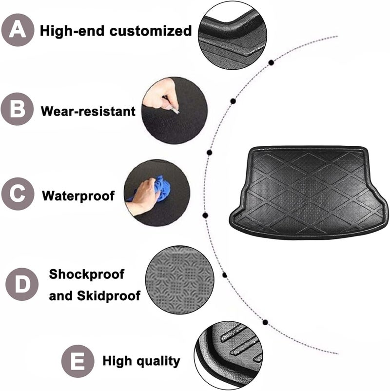 Vuzmode Waterproof Trunk Mat for Hyundai Tucson 2005-2012 - Image 3