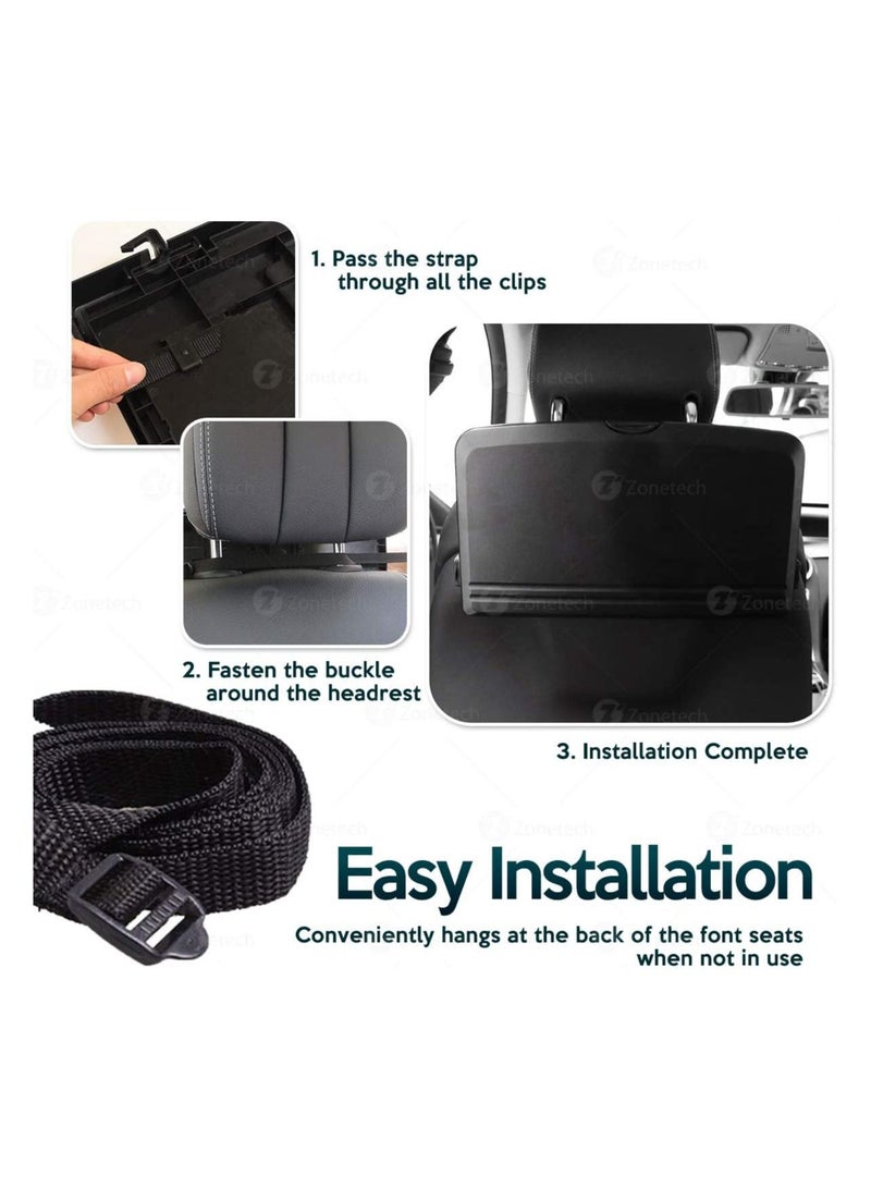 GGEROU Multi-Functional Portable Foldable Car Backseat Tray Desk - Image 5