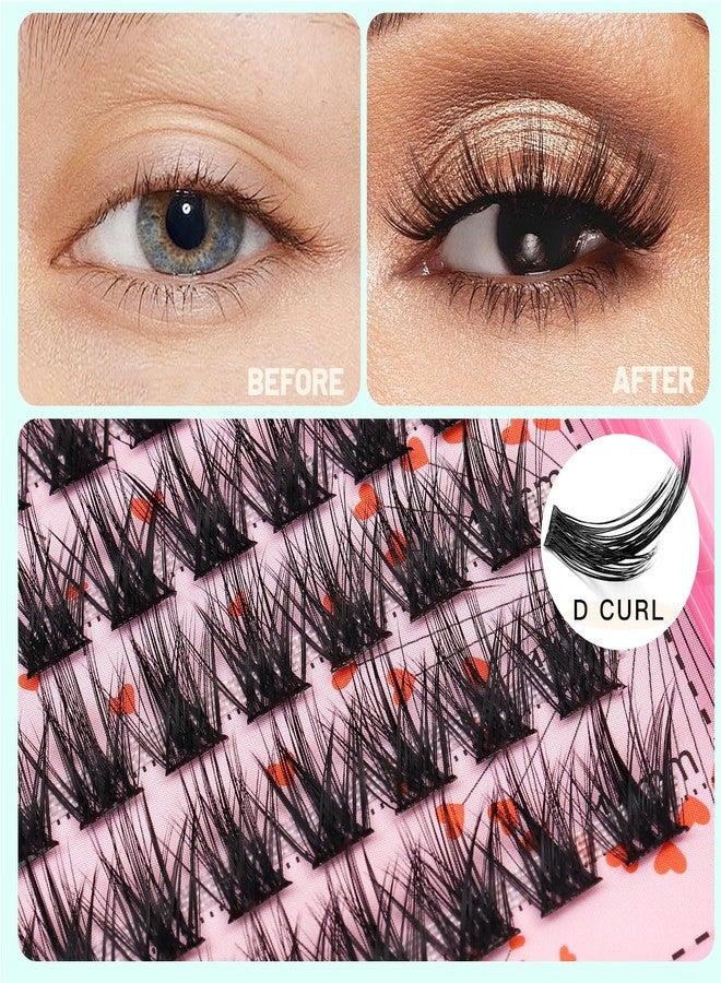 Bodermincer Lashes Clusters 10+12mm/12+14mm/14+16mm/16+18mm/10-12-14-16mm/14-16-18mm Mixed and 8-20mm to Choose Lashes Extension Kit lash Clusters Lashes Wispy Eyelash Extension (12+14mm Mixed) - Image 4