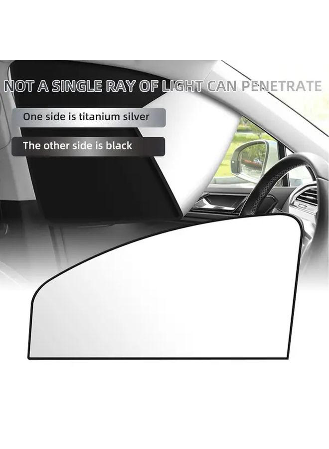 4pcs Magnetic Car Sunshade Window Curtains Foldable Heat Resistant Insulation Shades for Front Rear Windows - Image 5