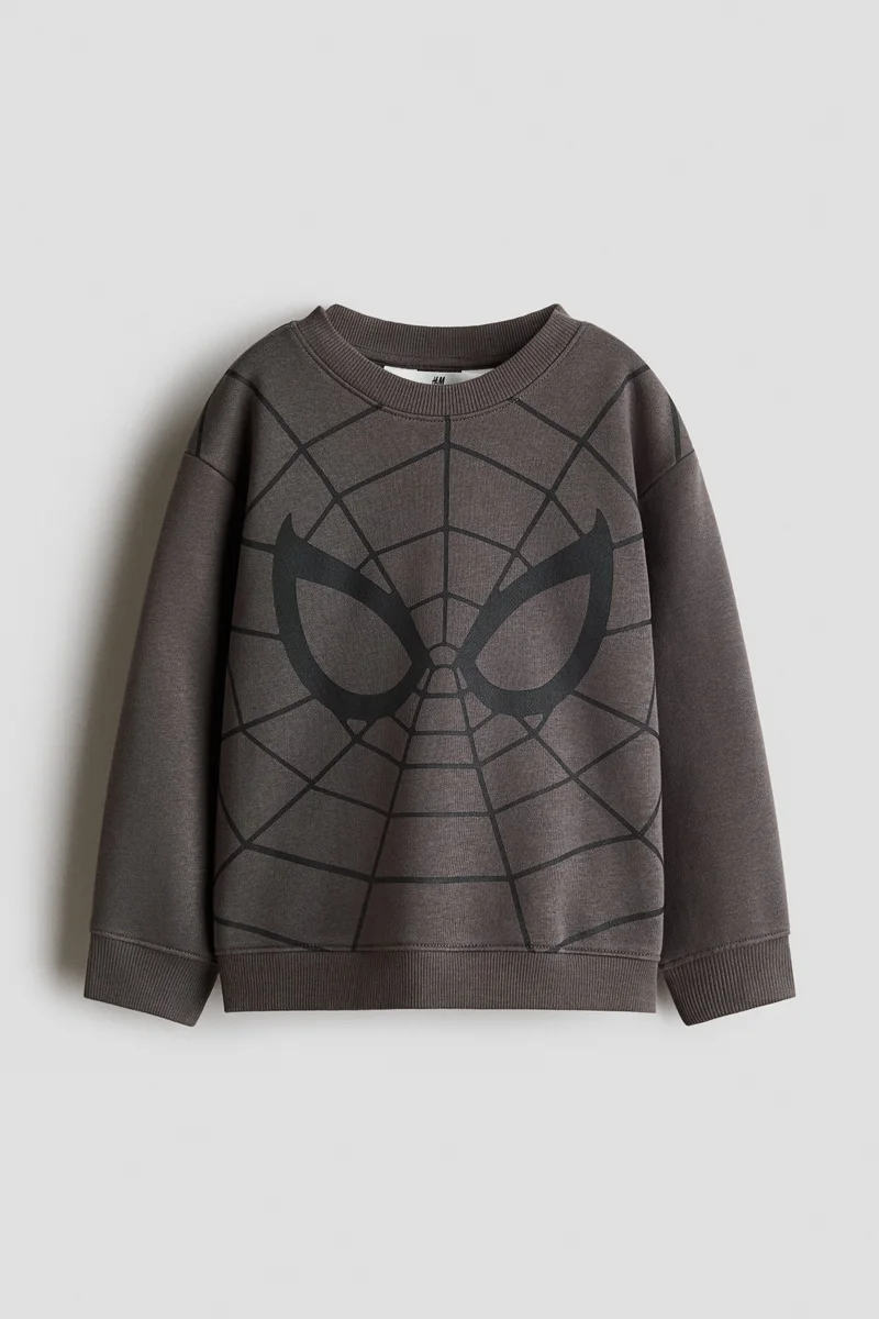 H&M Printed brushed-inside sweatshirt