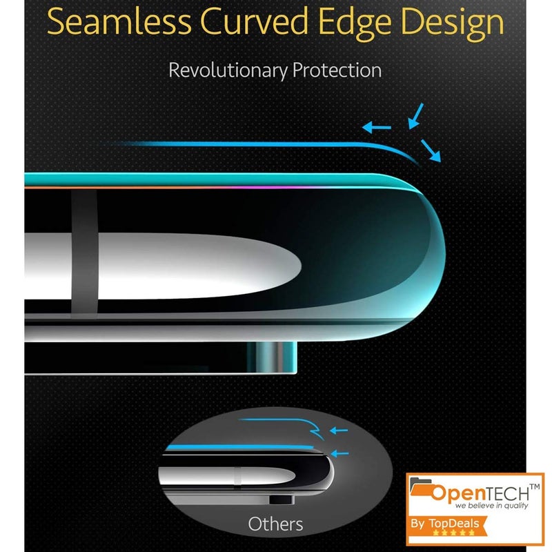 OpenTech ® Military-Grade Tempered Glass Screen Protector Compatible for iPhone X/XS / 11 Pro Edge to Edge Coverage with Easy Installation kit - Image 4