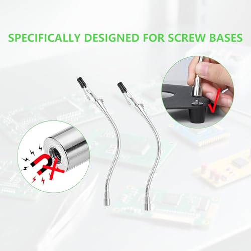 Kaisiking 2-Pack Helping Hands Soldering Clamp,Adjustable Soldering Clip,Flexible Gooseneck Metal Arms Alligator Clips,Soldering Third Hand Tools for Electronics Repair Painting Jewelry - Image 5