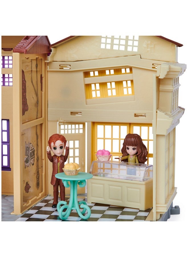 Wizarding World Harry Potter, Magical Minis Diagon Alley 3-in-1 Playset with Lights & Sounds, 2 Figures, 21 Accessories, Kids Toys for Ages 6 and up - Image 5