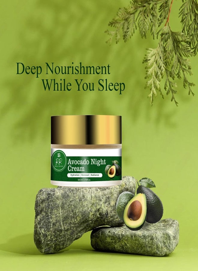 ROYALS RADIANCE Royale Radiance Avocado Night Cream 50gm | Hydration | Renewal | Radiance | Enriched with Avocado Extract & Vitamin E | Night Moisturizer for Glowing Healthy Skin (1) - Image 4