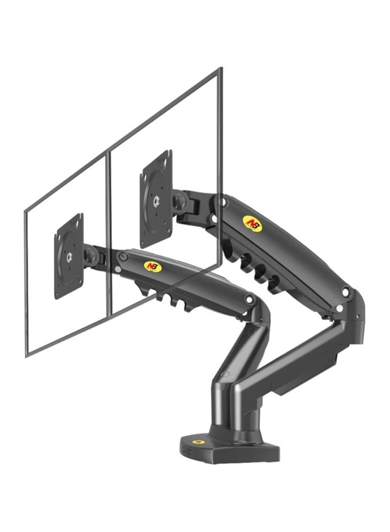NB NORTH BAYOU Dual Monitor Desk Mount Stand Full Motion Swivel Computer Monitor Arm for Two Screens - Image 1