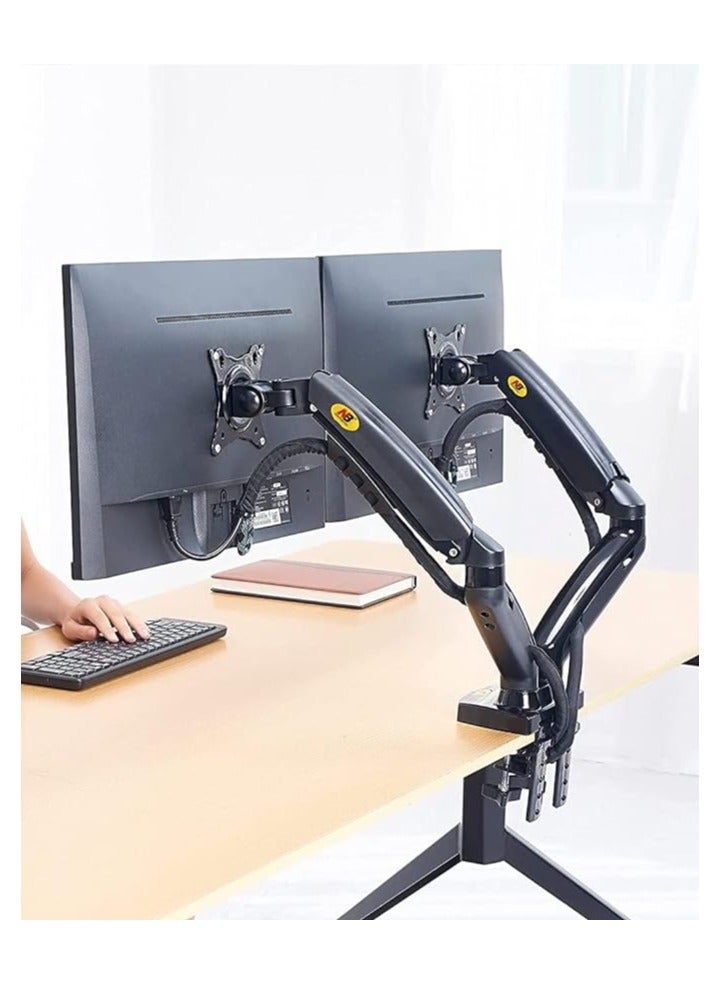 NB NORTH BAYOU Dual Monitor Desk Mount Stand Full Motion Swivel Computer Monitor Arm for Two Screens - Image 3