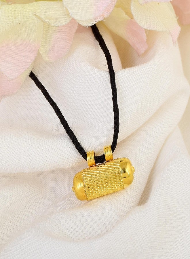 morir Gold Plated Brass Cylinder Shape Spiritual Power Taweez Charm Amulet Locket Pendant For Men Women Kids - Image 4