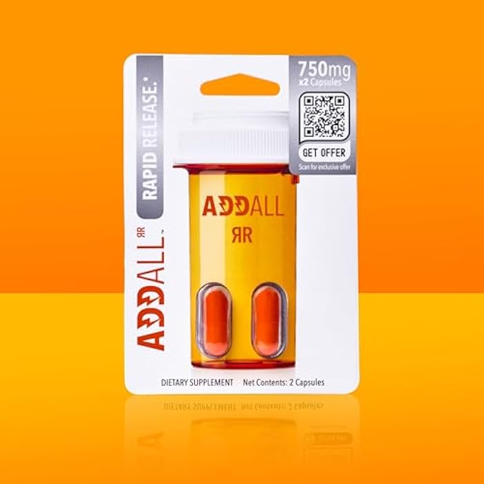Addall Rapid Release Supplement (12 Pack) #1 Effective Alternative Brain Supplement Substitute Pills Nootropic & Energy | No Crash | Science Backed Formula | 24 Capsules - Image 3